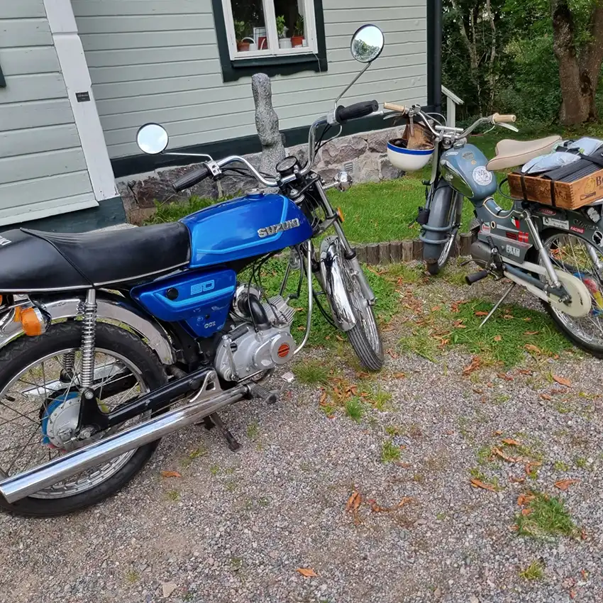 Mopedklubben Club Victoria träffades på Eggeby Gård 23 maj 2023