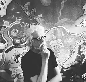 Markku Houvila, sjulstugan på Eggeby Gård Markku Houvila, sjulstugan på Eggeby Gård
